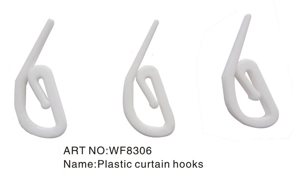 Plastic curtain hooks
