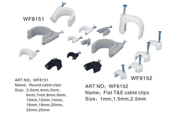 Round cable cllps