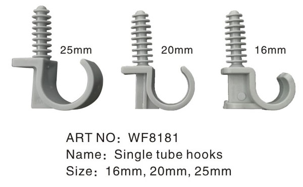 Single tube hooks