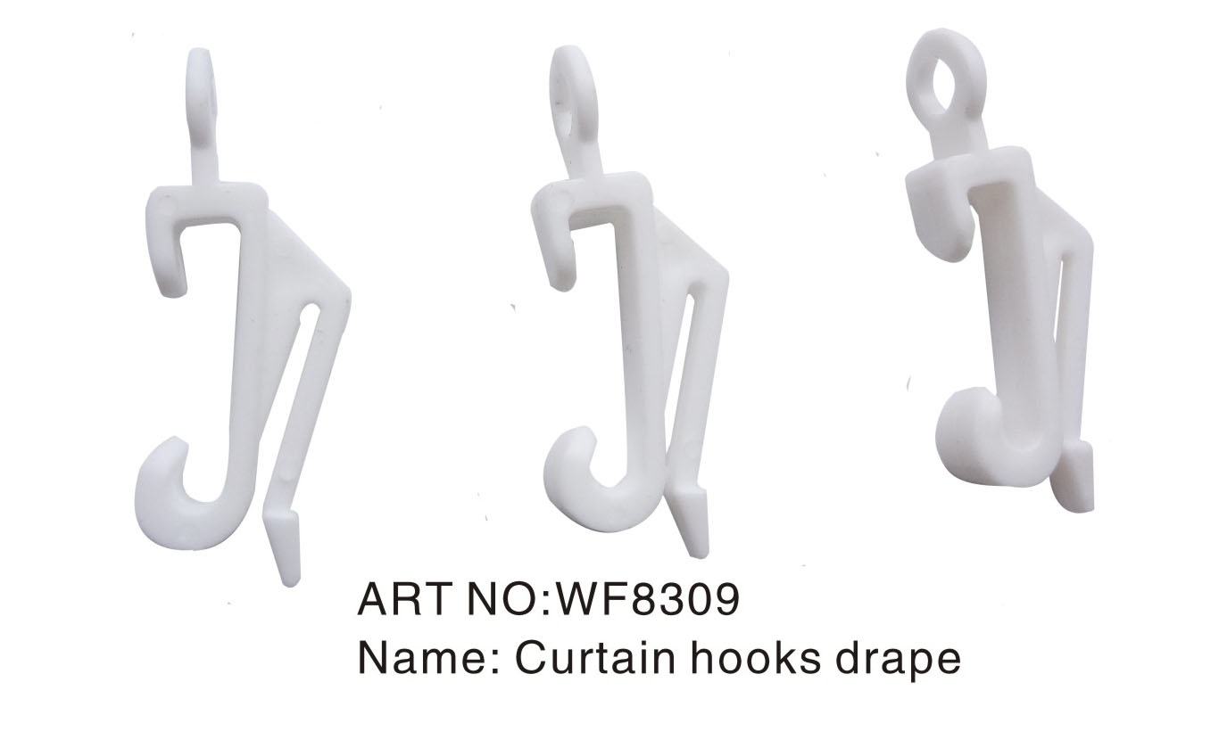 Curtain hooks drape