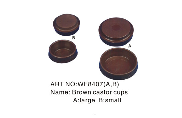 Brown castor cups