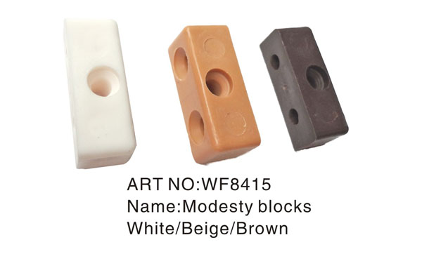 Modesty blocks white/beige/brown